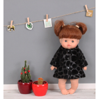 Winterjas panter grijs